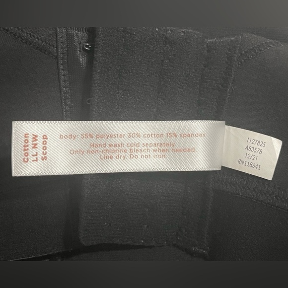 Cacique Bra Women’s Size 50DD Lightly Lined No-Wire Black Scoop Comfort‎ - Picture 8 of 9